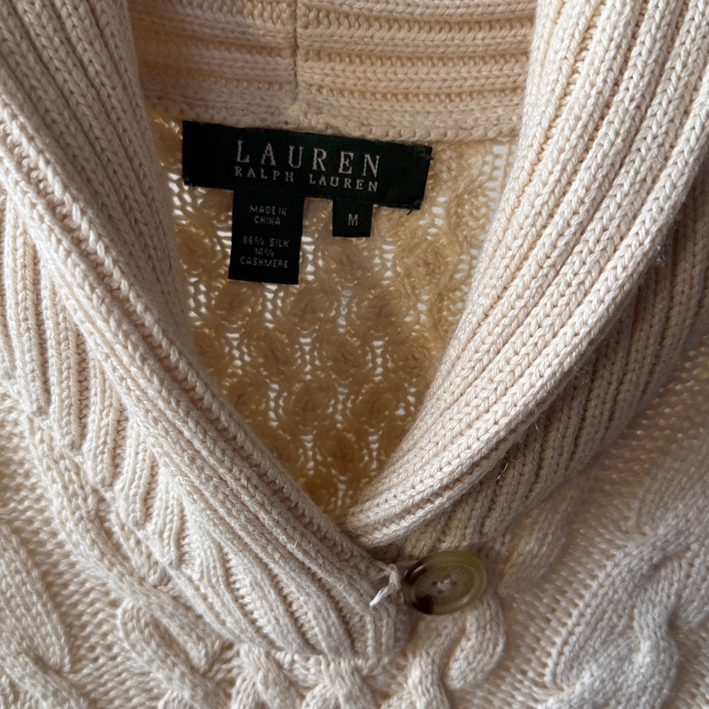 Vintage Lauren Ralph Lauren Silk Knit Sweater Size Medium - Picture 2 of 4